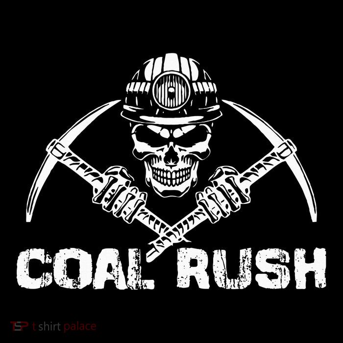 Coal Rush Wv With Skeleton Skull Miner Hard Hat Flatbill Hat