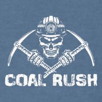 Coal Rush Wv With Skeleton Skull Miner Hard Hat Garment-Dyed Sweatshirt