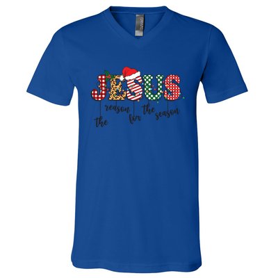 Christian Religious Xmas Jesus Is The Reason For The Season Great Gift V-Neck T-Shirt