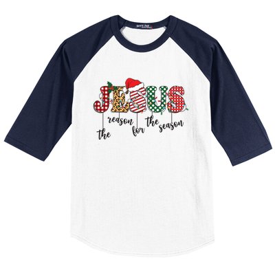 Christian Religious Xmas Jesus Is The Reason For The Season Great Gift Baseball Sleeve Shirt