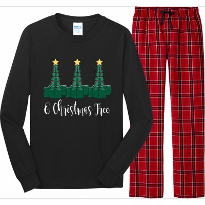 Christmas RT Xmas Tree ICU RRT Respiratory Therapist Nurse  Long Sleeve Pajama Set