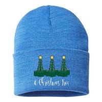 Christmas RT Xmas Tree ICU RRT Respiratory Therapist Nurse  Sustainable Knit Beanie