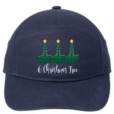 Christmas RT Xmas Tree ICU RRT Respiratory Therapist Nurse  7-Panel Snapback Hat