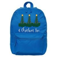 Christmas RT Xmas Tree ICU RRT Respiratory Therapist Nurse 16 in Basic Backpack