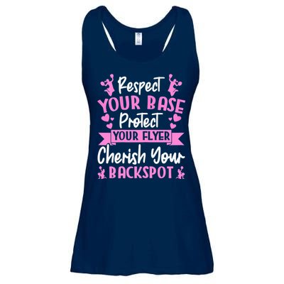 Cheerleading Respect Your Base Protect Your Flyer Cheer Girl Ladies Essential Flowy Tank