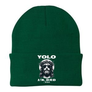 Christian Resurrection Yolo Jk Brb Jesus Knit Cap Winter Beanie