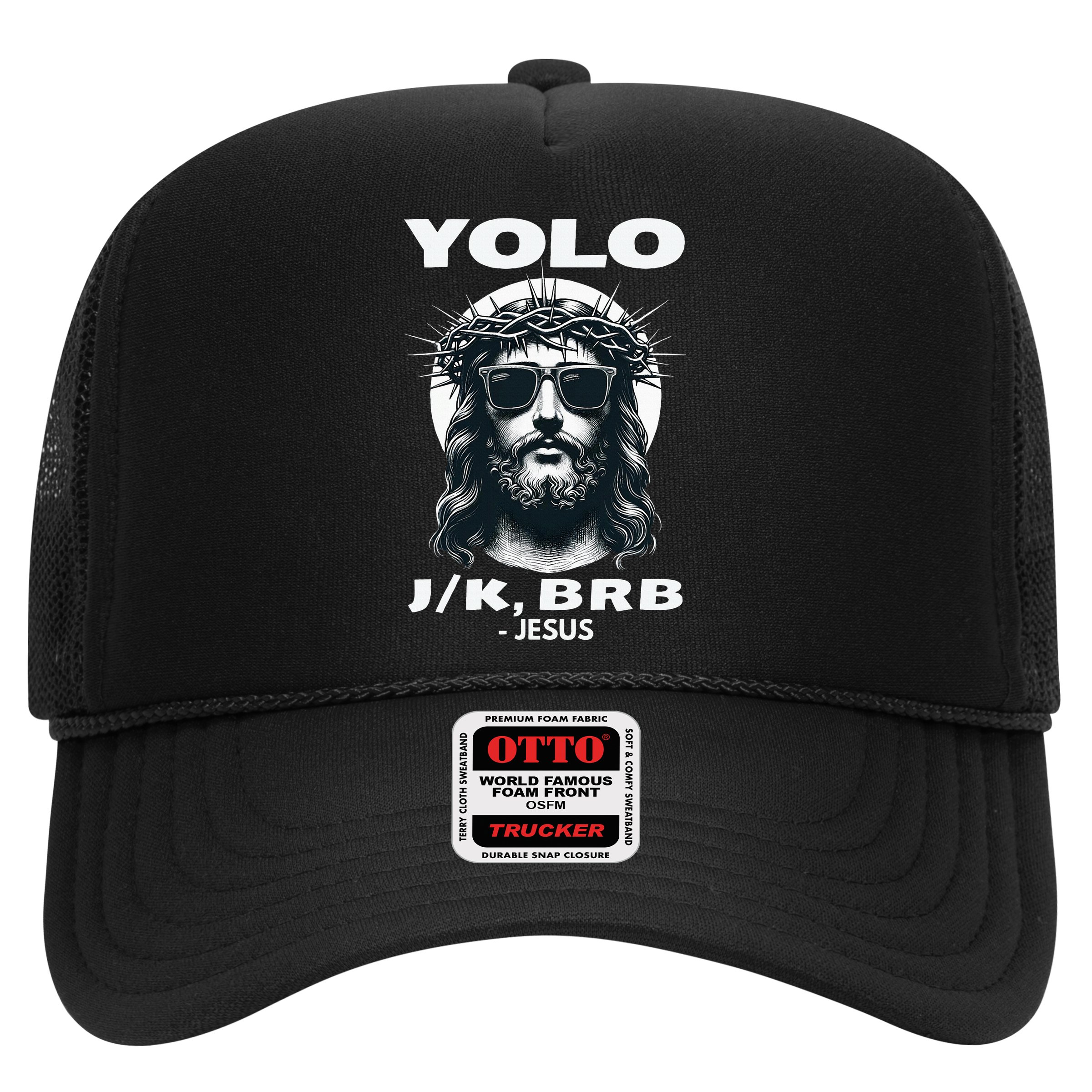 Christian Resurrection Yolo Jk Brb Jesus Hat