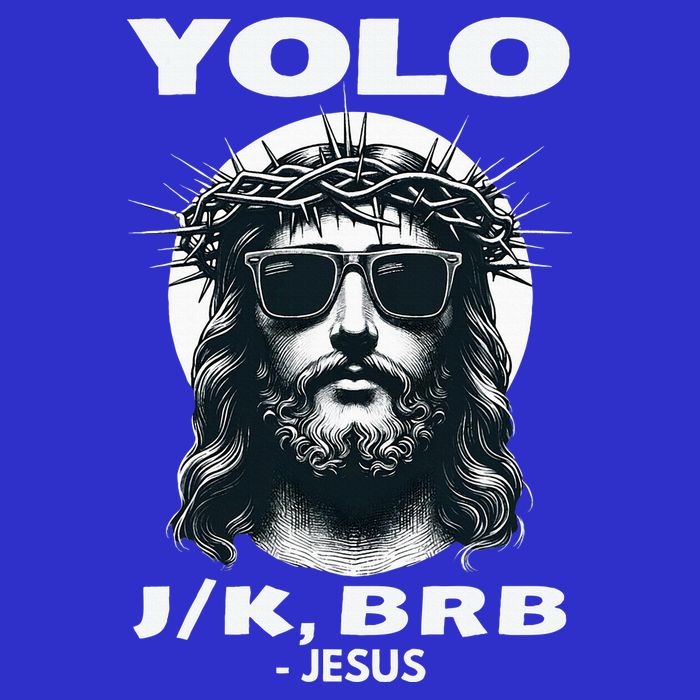 Christian Resurrection Yolo Jk Brb Jesus Visor