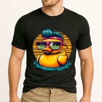 Cool Retro Yellow Duck In Sunglasses 70s 80s 90s Funny Duck Performance Shirt