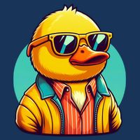 Cool Retro Yellow Duck In Sunglasses 70s 80s 90s Funny Duck Infant Baby Jersey Bodysuit