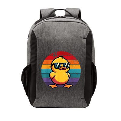 Cool Retro Yellow Duck In Sunglasses 70s 80s 90s Funny Duck Vector Backpack