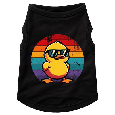 Cool Retro Yellow Duck In Sunglasses 70s 80s 90s Doggie Tank