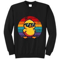 Cool Retro Yellow Duck In Sunglasses 70s 80s 90s Sweatshirt