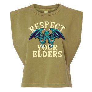 Cthulhu Respect Your Elders Garment-Dyed Women's Muscle Tee