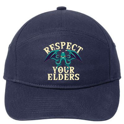 Cthulhu Respect Your Elders 7-Panel Snapback Hat