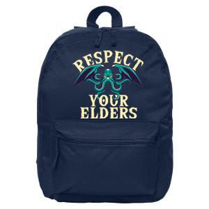 Cthulhu Respect Your Elders 16 in Basic Backpack