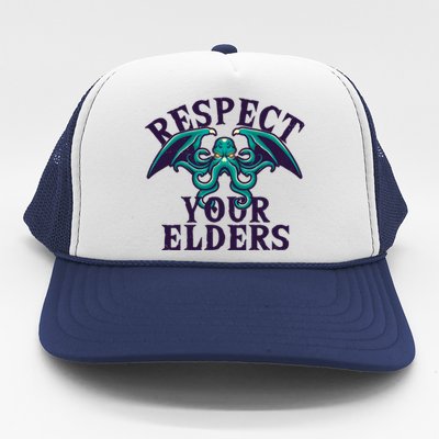 Cthulhu Respect Your Elders Trucker Hat