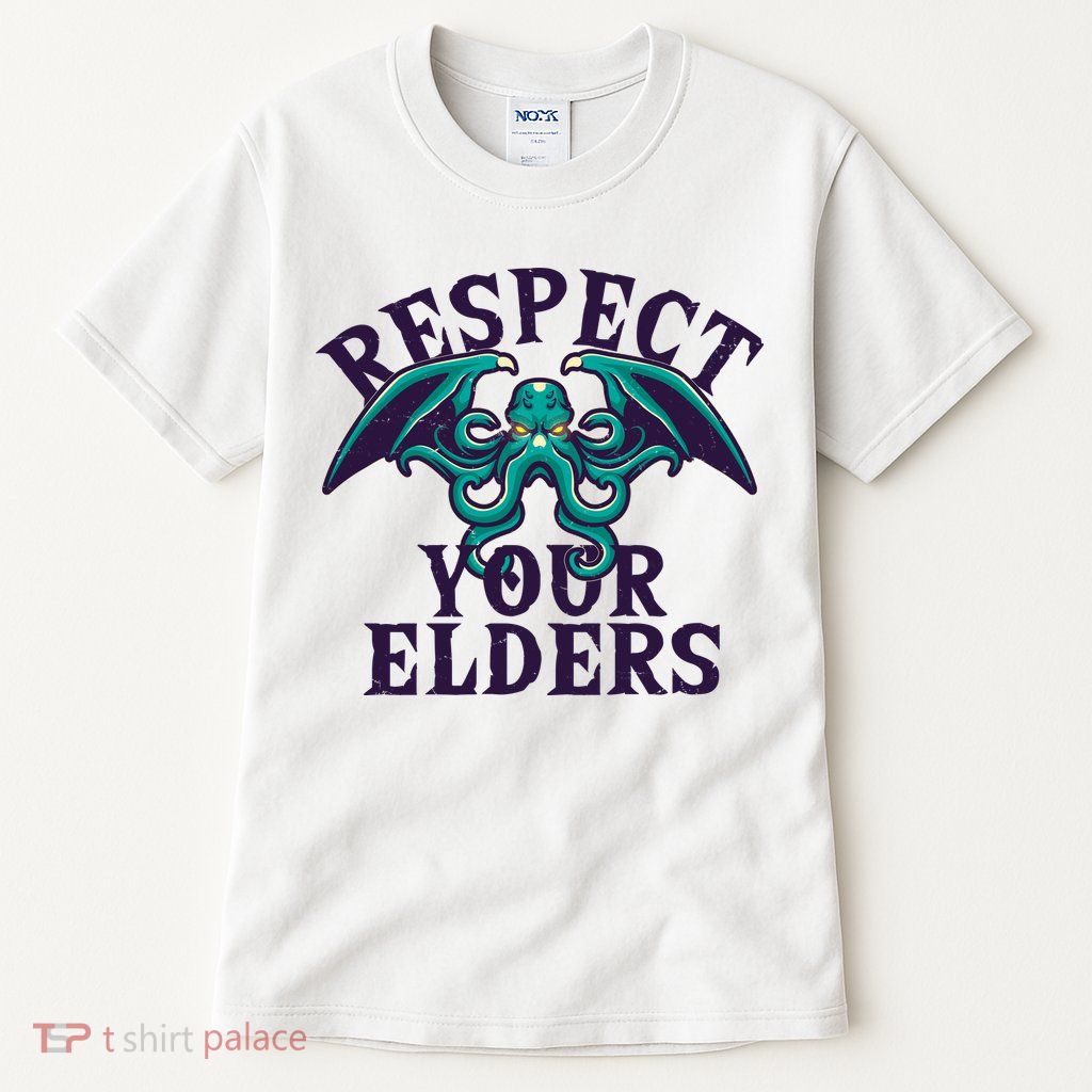 Cthulhu Respect Your Elders Tall T-Shirt