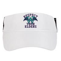 Cthulhu Respect Your Elders Adult Drive Performance Visor