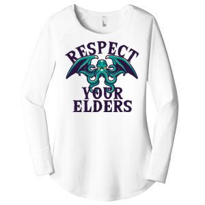 Cthulhu Respect Your Elders Women's Perfect Tri Tunic Long Sleeve Shirt