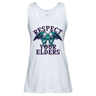 Cthulhu Respect Your Elders Ladies Essential Flowy Tank