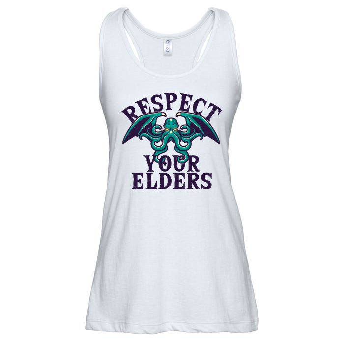 Cthulhu Respect Your Elders Ladies Essential Flowy Tank