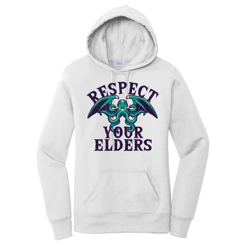 Cthulhu Respect Your Elders Women's Pullover Hoodie