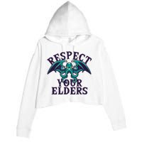 Cthulhu Respect Your Elders Crop Fleece Hoodie