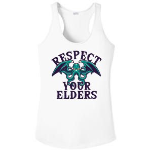 Cthulhu Respect Your Elders Ladies PosiCharge Competitor Racerback Tank