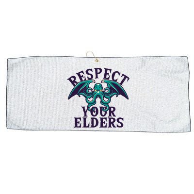 Cthulhu Respect Your Elders Large Microfiber Waffle Golf Towel