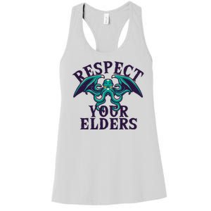 Cthulhu Respect Your Elders Women's Racerback Tank