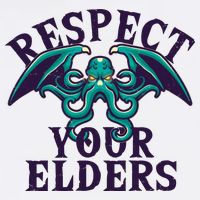 Cthulhu Respect Your Elders Baby Bodysuit