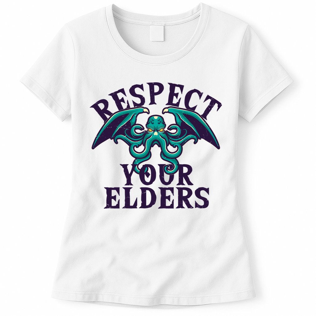 Cthulhu Respect Your Elders Womens T-Shirt
