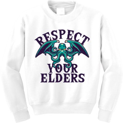 Cthulhu Respect Your Elders Kids Sweatshirt