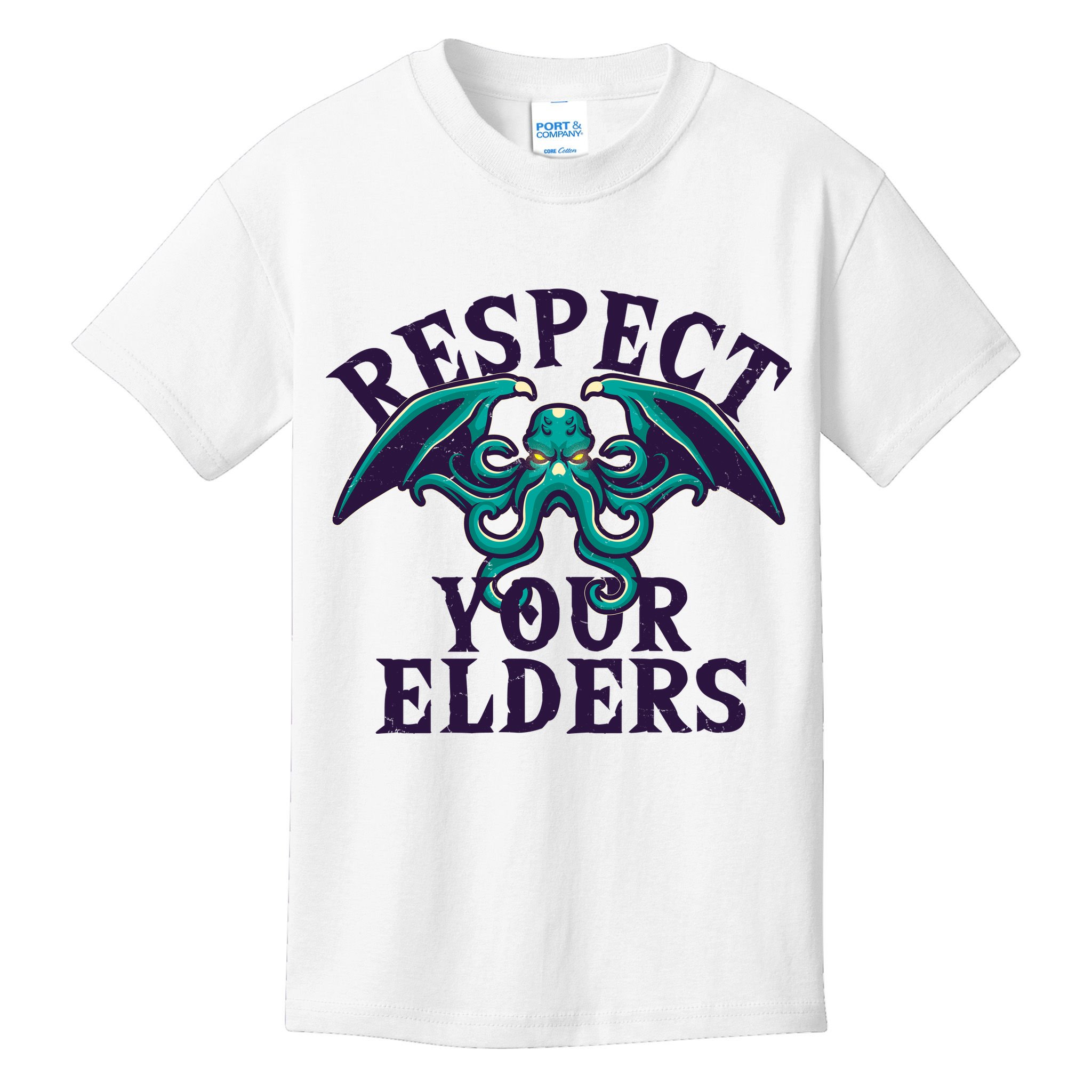 Cthulhu Respect Your Elders Kids T-Shirt