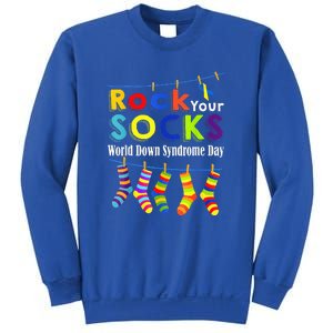 Cute Rock Your Socks 3 21 Trisomy 21 World Down Day Sweatshirt