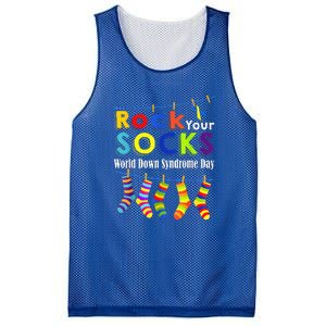 Cute Rock Your Socks 3 21 Trisomy 21 World Down Day Mesh Reversible Basketball Jersey Tank