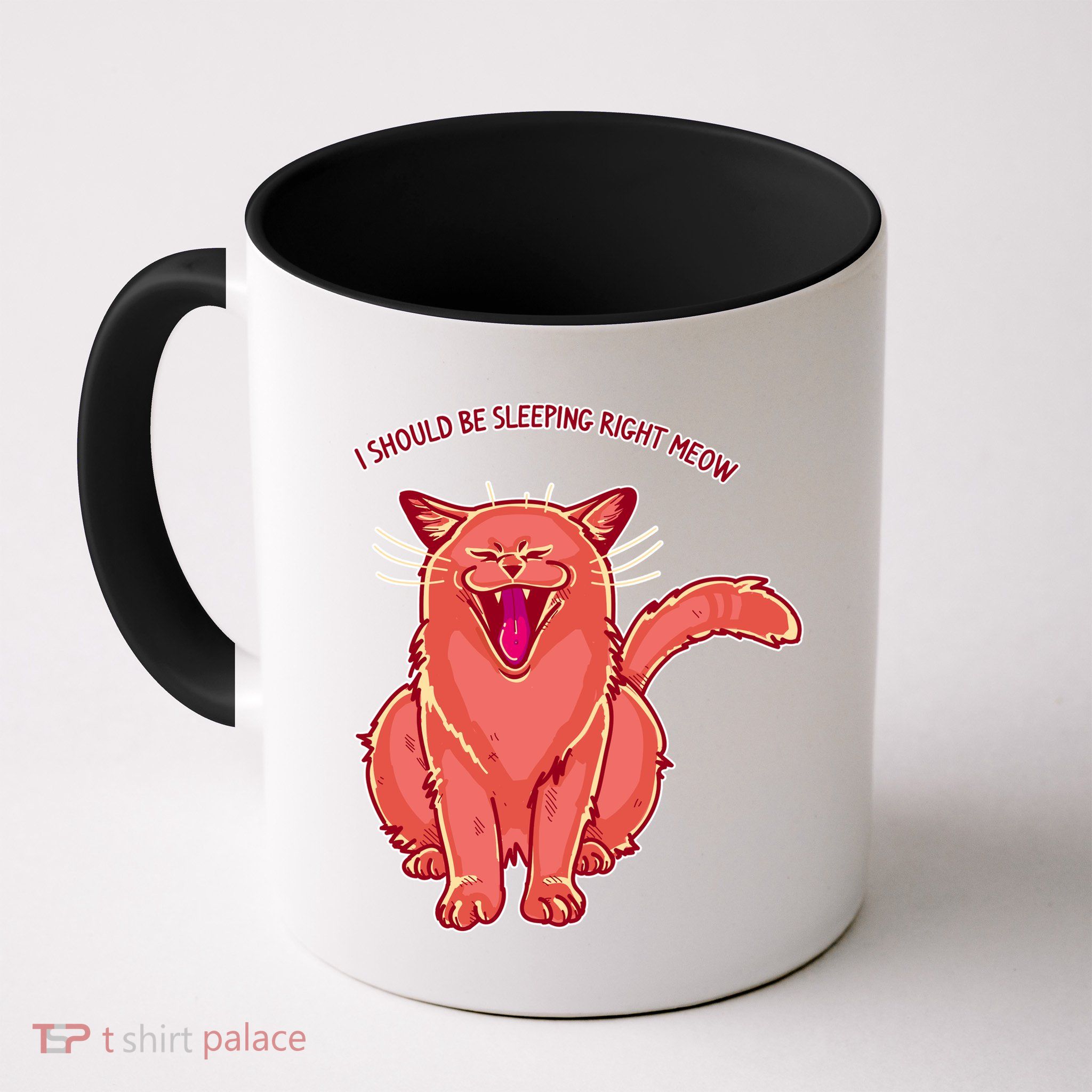 Crying Cat I should Be Sleeping Mug