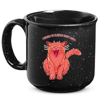 Crying Cat I should Be Sleeping 15oz Campfire Ceramic Mug