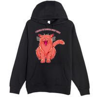 Crying Cat I should Be Sleeping Premium Pullover Hoodie