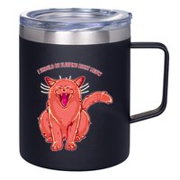 Crying Cat I should Be Sleeping 12oz Stainless Steel Coffee Mug