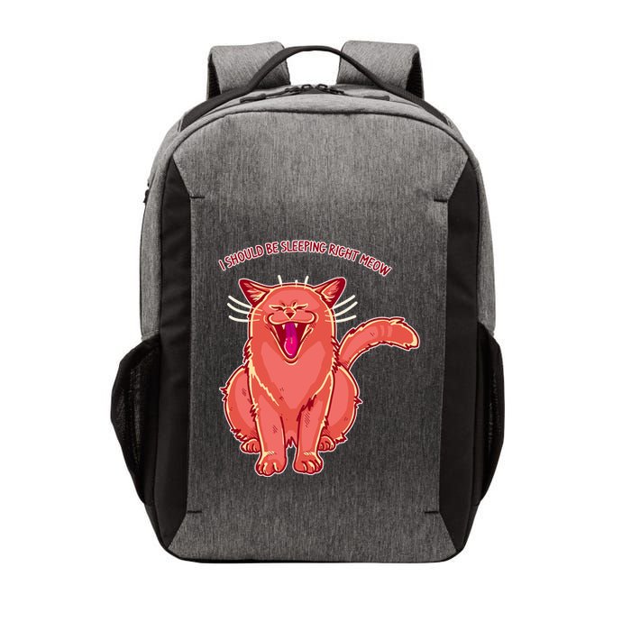 Crying Cat I should Be Sleeping Vector Backpack