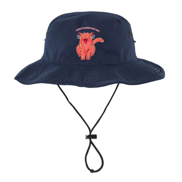 Crying Cat I should Be Sleeping Bucket Hat