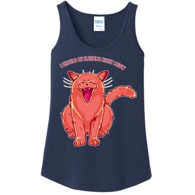 Crying Cat I should Be Sleeping Ladies Essential Tank