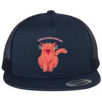 Crying Cat I should Be Sleeping Flatbill Hat