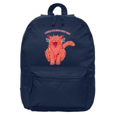 Crying Cat I should Be Sleeping 16 in Basic Backpack