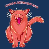 Crying Cat I should Be Sleeping Mousepad