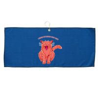 Crying Cat I should Be Sleeping Large Microfiber Waffle Golf Towel