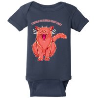 Crying Cat I should Be Sleeping Baby Bodysuit
