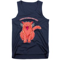 Crying Cat I should Be Sleeping Tank Top